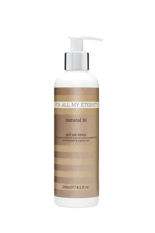 Natural 10 Self Tan Lotion (Medium - Untinted) - For All My Eternity