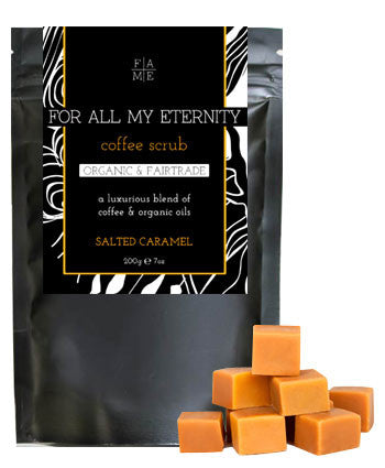 Organic Coffee Scrub - Salted Caramel - For All My Eternity