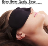 Luxury 3D Contoured Sleep Mask Set
