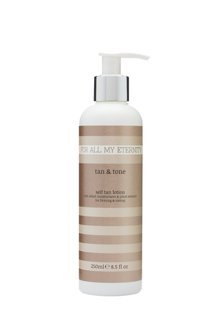 Tan & Tone Firming Self Tan Lotion (Medium - Untinted) - For All My Eternity